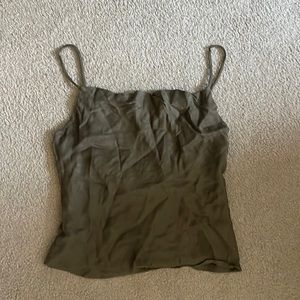 Zara Silk green cami size XS